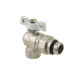 Raftec Кран кутовий з американкою WHITE DN15 1/2" з антипротіканням метелик WRBS-1